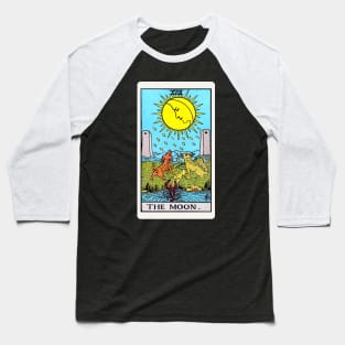 Card #18 - The Moon - Rider Waite Smith Tarot Baseball T-Shirt